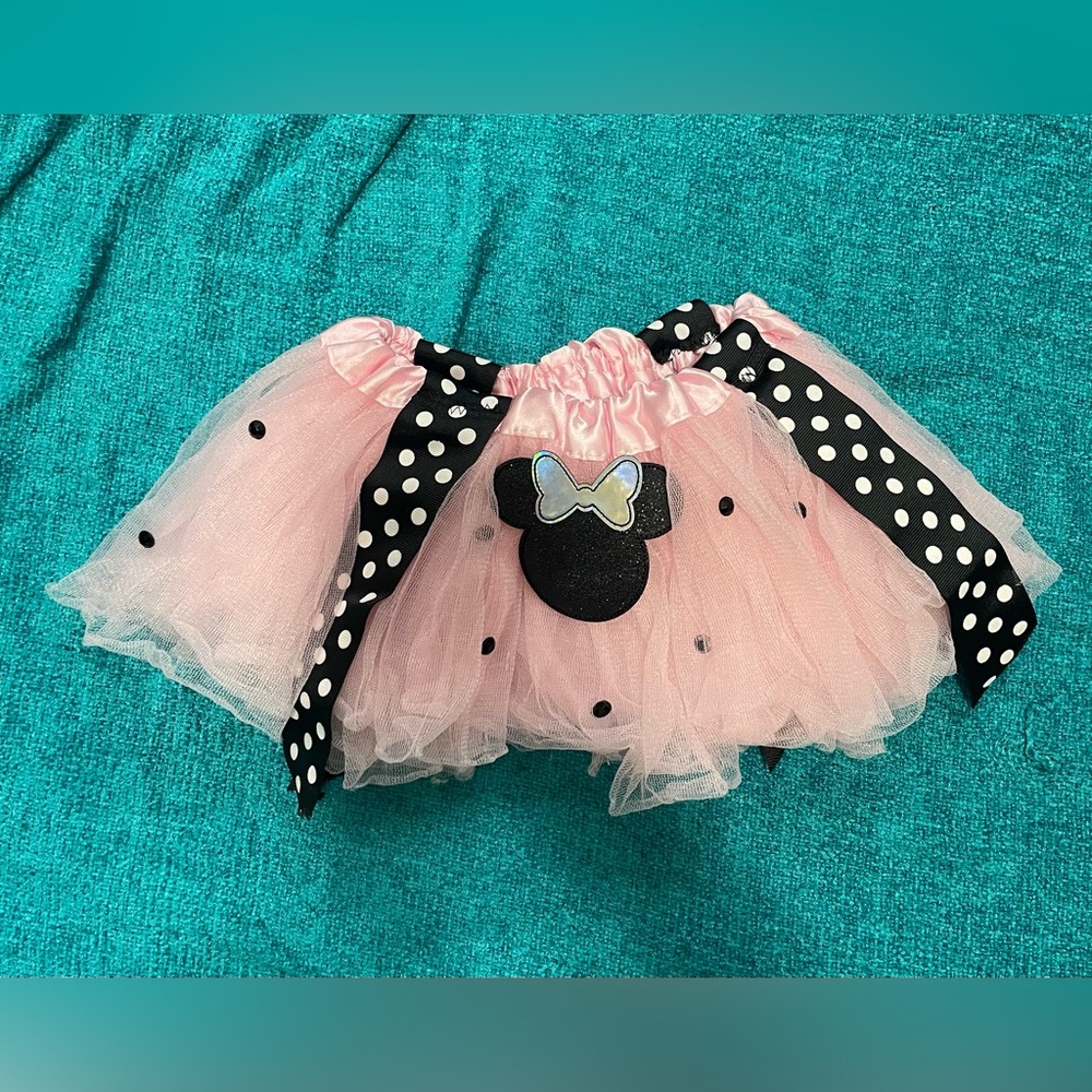 Pink Fluffy Minnie Mouse Tutu Creations of Grace